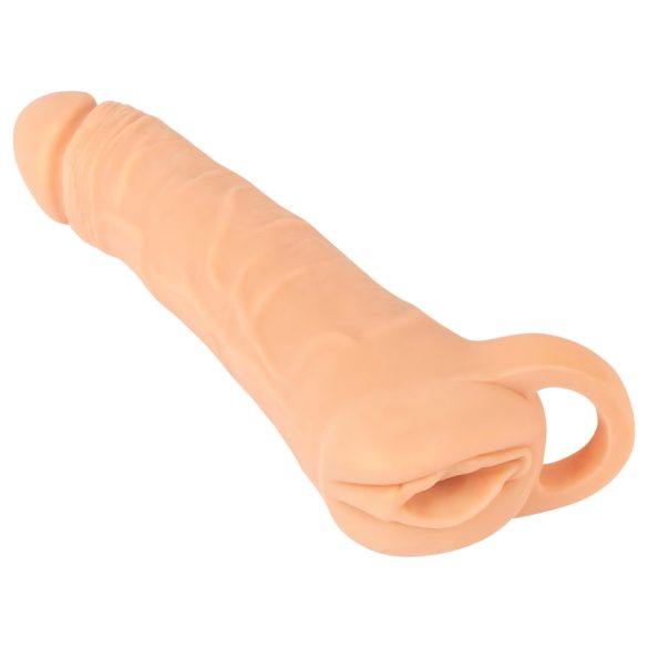 Nature Skin - 2en1 vagina y funda pene - 23cm (natural)