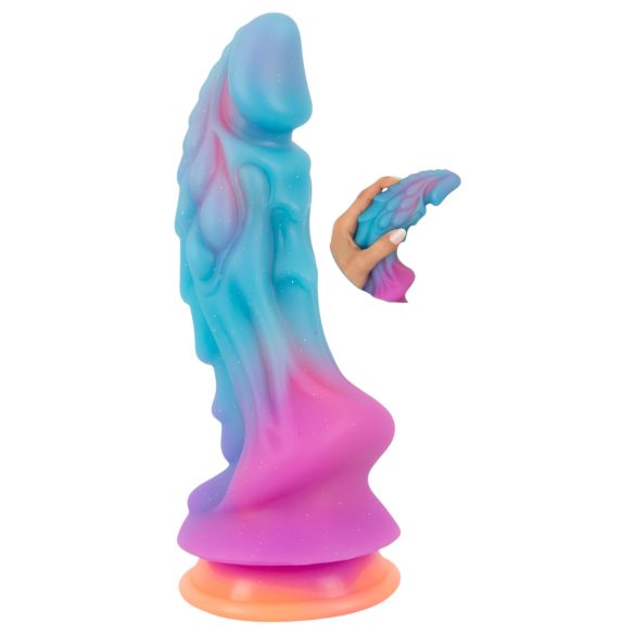 Beasty Cocks - dildo extraterrestre de silicona (azul-naranja)