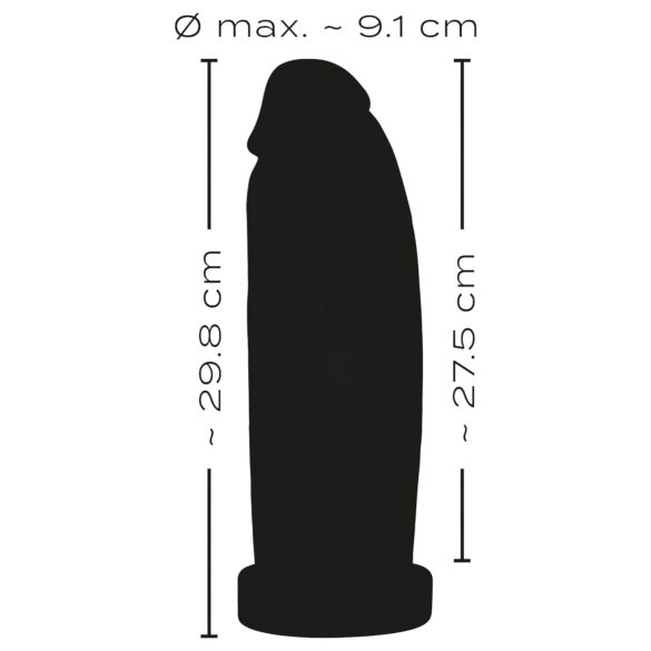 Realistixxx Real Giant - dildo realista grande - 30 cm - negro