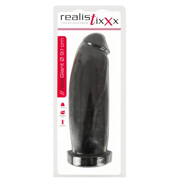 Realistixxx Real Giant - dildo realista grande - 30 cm - negro