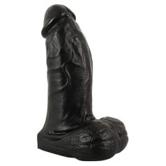 Dildo Realista Gigante con Testículos 22 cm (negro) Dildo Realista Gigante con Testículos 22 cm (negro)