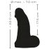 Dildo Realista Gigante con Testículos 22 cm (negro)