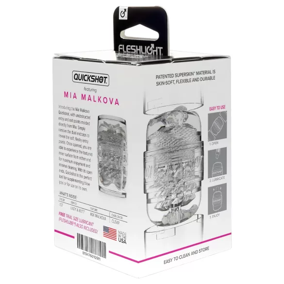 Fleshlight Quickshot Mia Malkova - masturbador compacto masculino portable