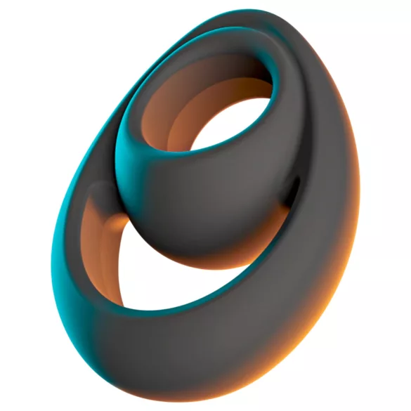 Erecto - anillo para pene y testículos - silicona negra
