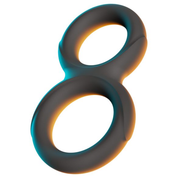 Erecto - doble anillo para pene (negro)