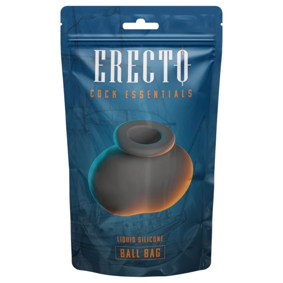 Erecto - funda para pene y escroto - silicona negra