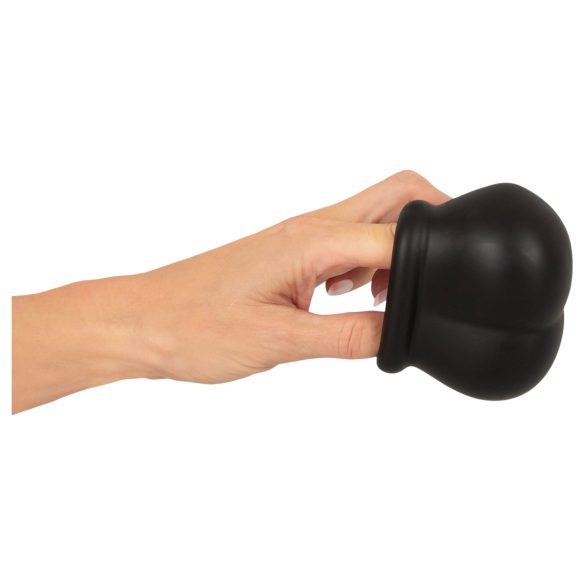 Erecto - funda para pene y escroto - silicona negra