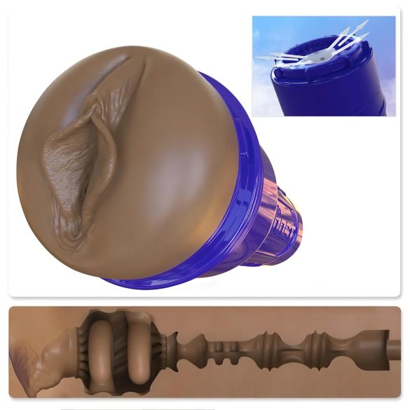 Fleshlight Boost Bang - masturbador realista (marrón)