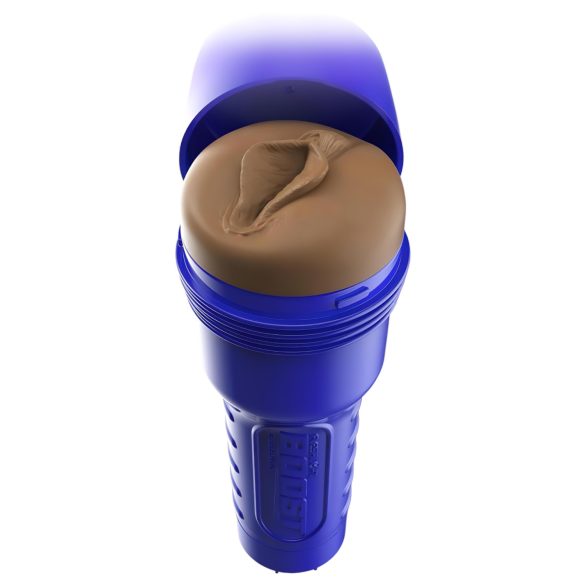 Fleshlight Boost Bang - masturbador vaginal realista - color marrón