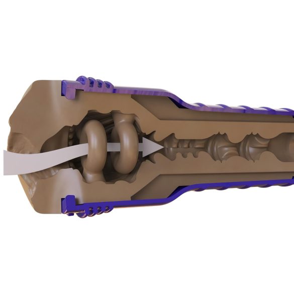 Fleshlight Boost Bang - masturbador vaginal realista - color marrón