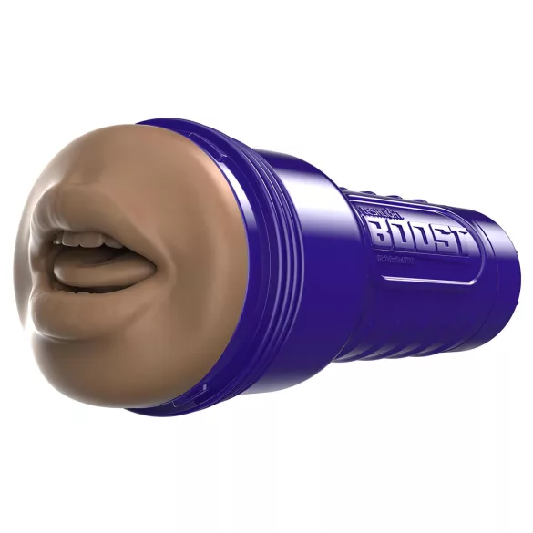 Fleshlight Boost Blow - masturbador boca realista - marrón