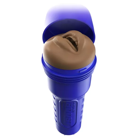 Fleshlight Boost Blow - masturbador boca realista - marrón