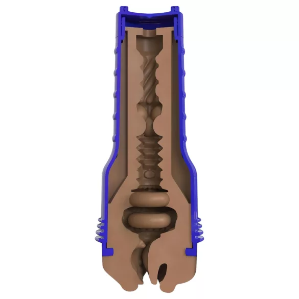 Fleshlight Boost Blow - masturbador boca realista - marrón
