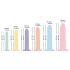 Seis en línea - set de entreno dildos - 6 uds (colores)