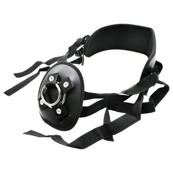 You2Toys - arnés con dildo - set doble - silicona negra