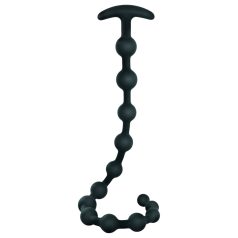 Dildo anal de perlas Black Velvet (negro)