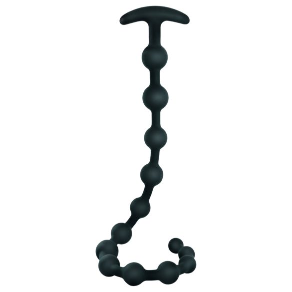 Dildo anal de perlas Black Velvet (negro)