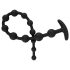Dildo anal de perlas Black Velvet (negro)