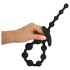 Dildo anal de perlas Black Velvet (negro)