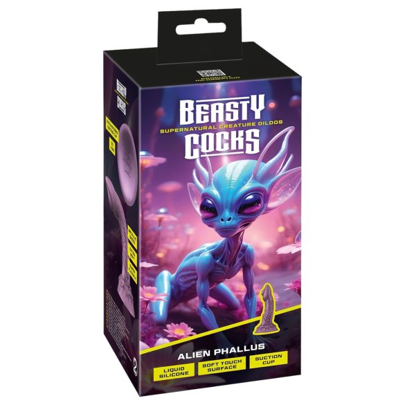 Beasty Cocks - dildo alienígena - silicona - color lila