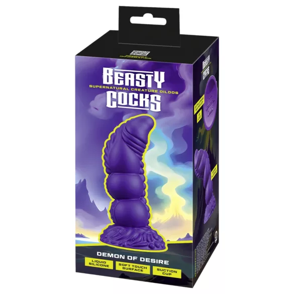Beasty Cocks - consolador realista demonio - silicona lila