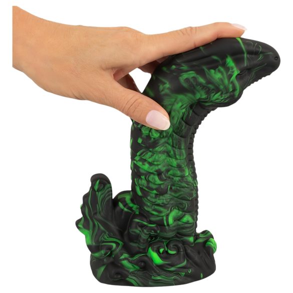 Beasty Cocks - dildo realista pene de lagarto - silicona verde negro