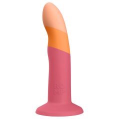 ROMP Dizi - Dildo flexible silicona (rosa-naranja)