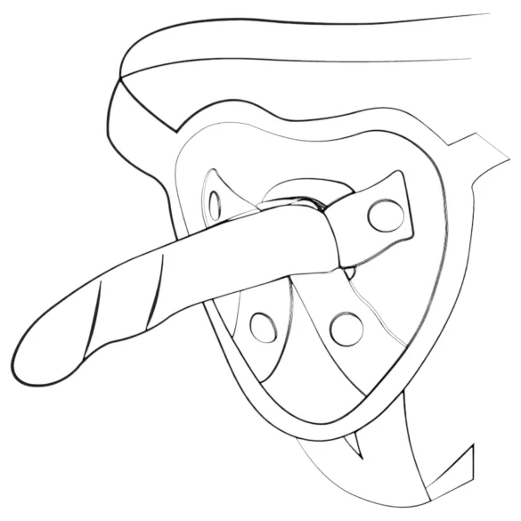 ROMP Piccolo - dildo flexible de silicona - azul lila