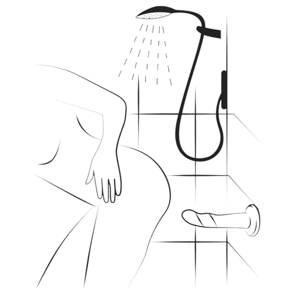 ROMP Piccolo - dildo flexible de silicona - azul lila