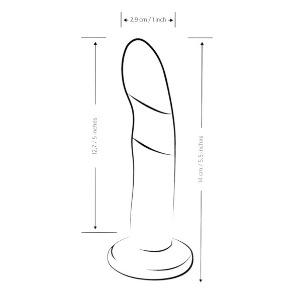 ROMP Piccolo - dildo flexible de silicona - azul lila