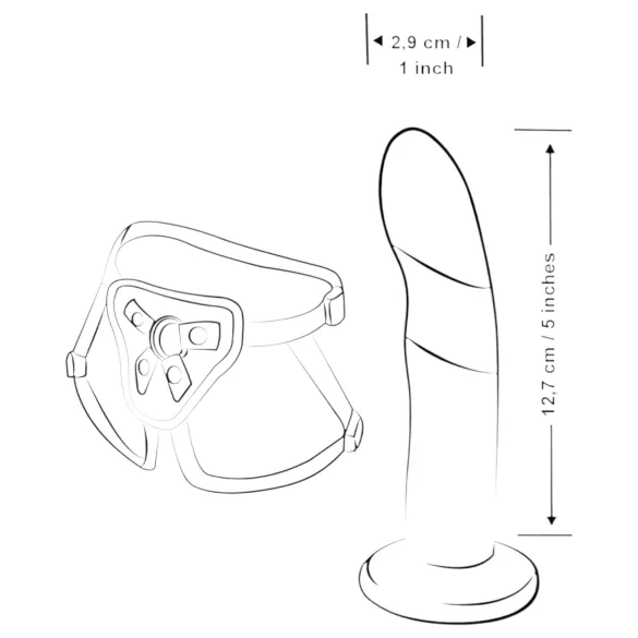 ROMP - kit de pegging - negro y azul