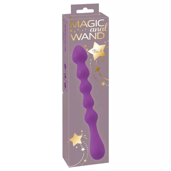 You2Toys - Dildo anal flexible con bolas - silicona violeta