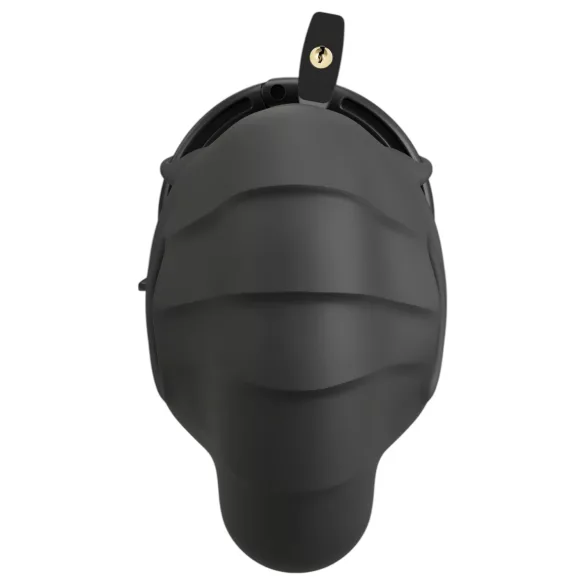 Black Velvets - jaula para pene y testículos - silicona negra