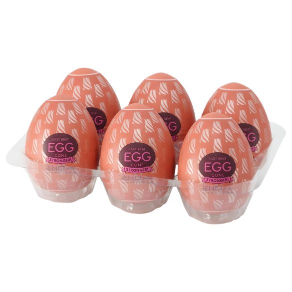 TENGA Egg Cone Stronger - masturbador en huevo (6 uds)