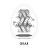 TENGA Egg Gear Stronger - masturbadores huevo (6 unidades)