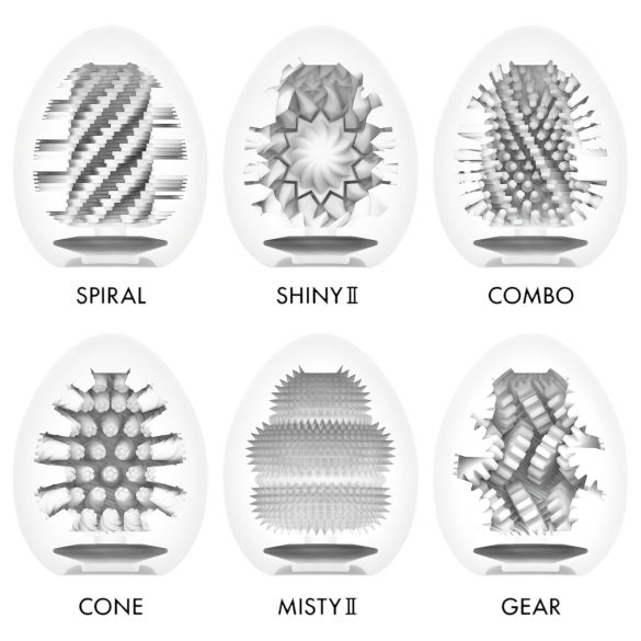 TENGA - masturbador huevo fuerte - set de 6 unidades