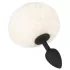 You2Toys - plug anal con cola de conejo - silicona negra