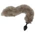 You2Toys - plug anal de silicona con cola (gris)