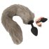 You2Toys - plug anal de silicona con cola (gris)