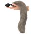 You2Toys - plug anal de silicona con cola (gris)