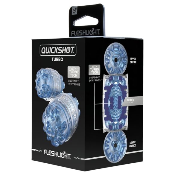 Fleshlight Quickshot Turbo - masturbador portátil masculino - azul