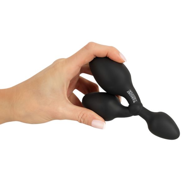 Black Velvets - plug anal triple - silicona negro