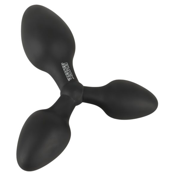 Black Velvets - plug anal triple - silicona negro