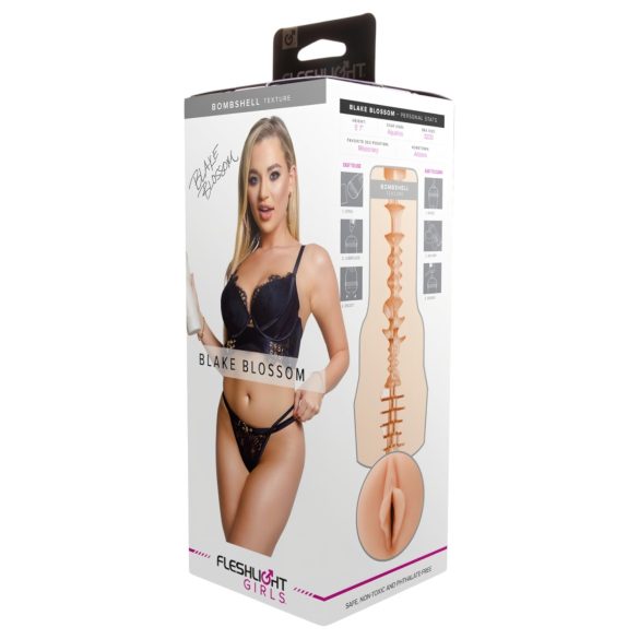 Fleshlight Blake Blossom Bombshell - masturbador vagina realista - color natural