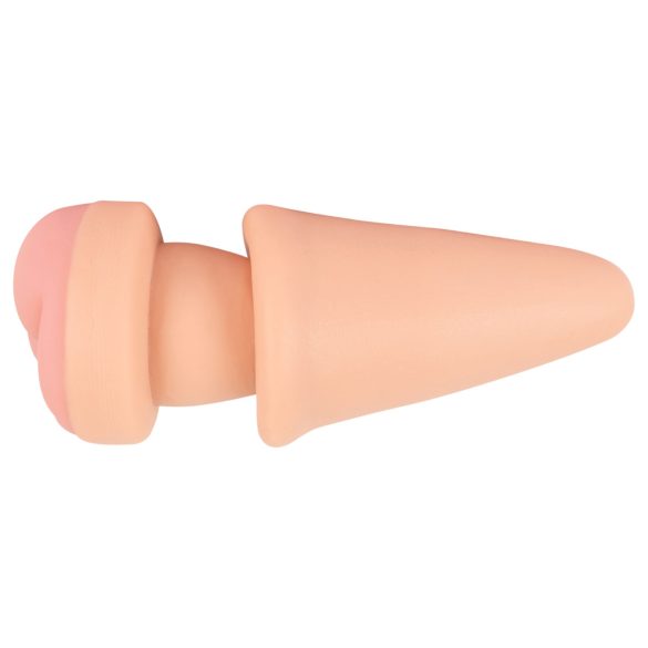 Nature Skin - plug anal y funda pene - color natural