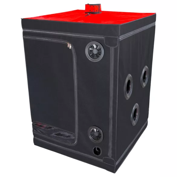 Secretdome - BDSM cabina de sexo con aperturas (negro)