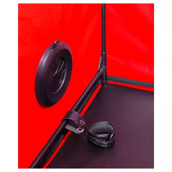 Secretdome - BDSM cabina de sexo con aperturas (negro)