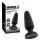 Black Velvets - plug anal de silicona con ventosa (negro) - Talla L