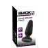 Black Velvets - plug anal de silicona con ventosa (negro) - Talla L