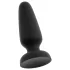 Black Velvets - plug anal de silicona con ventosa (negro) - Talla L